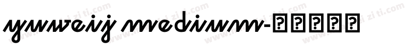 yuweij medium字体转换
